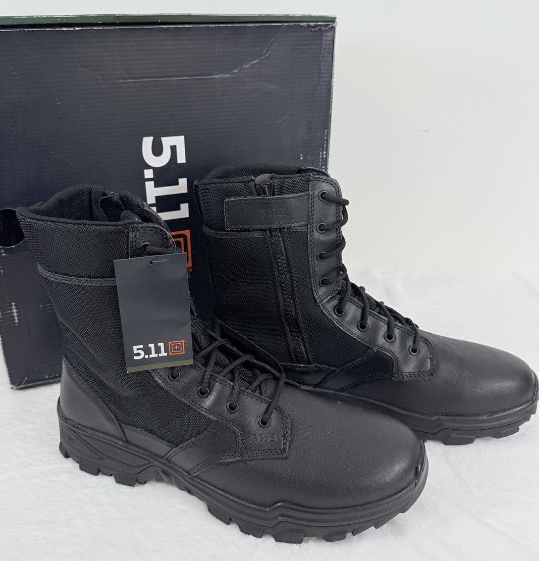5.11 Tactical Boots 14 Mens Black New Speed 3.0 Waterproof Side Zip ASTM