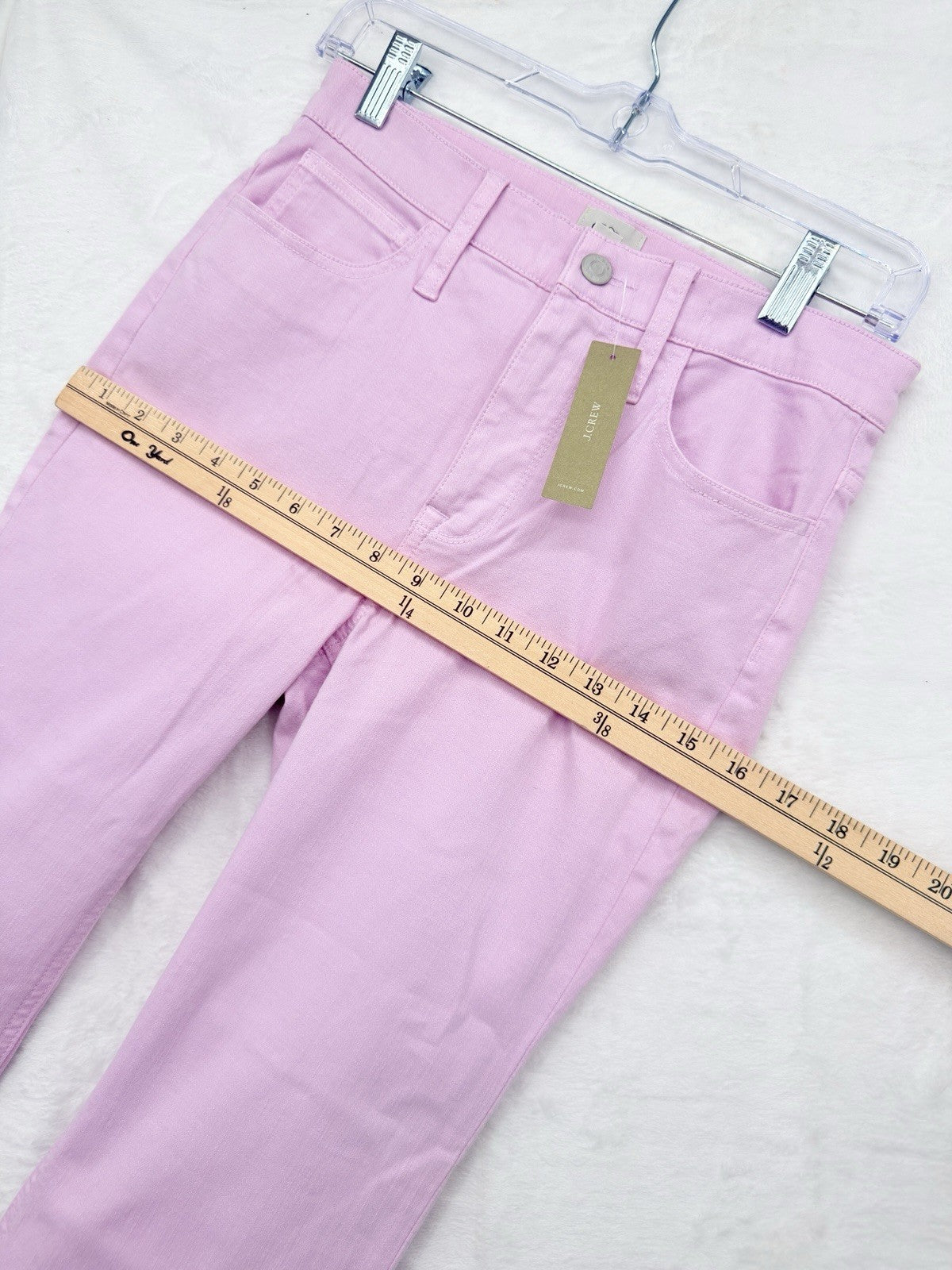 J Crew Billie 9” Demi Boot Crop Jeans 25 Lavender Pink Denim Womens New NWT