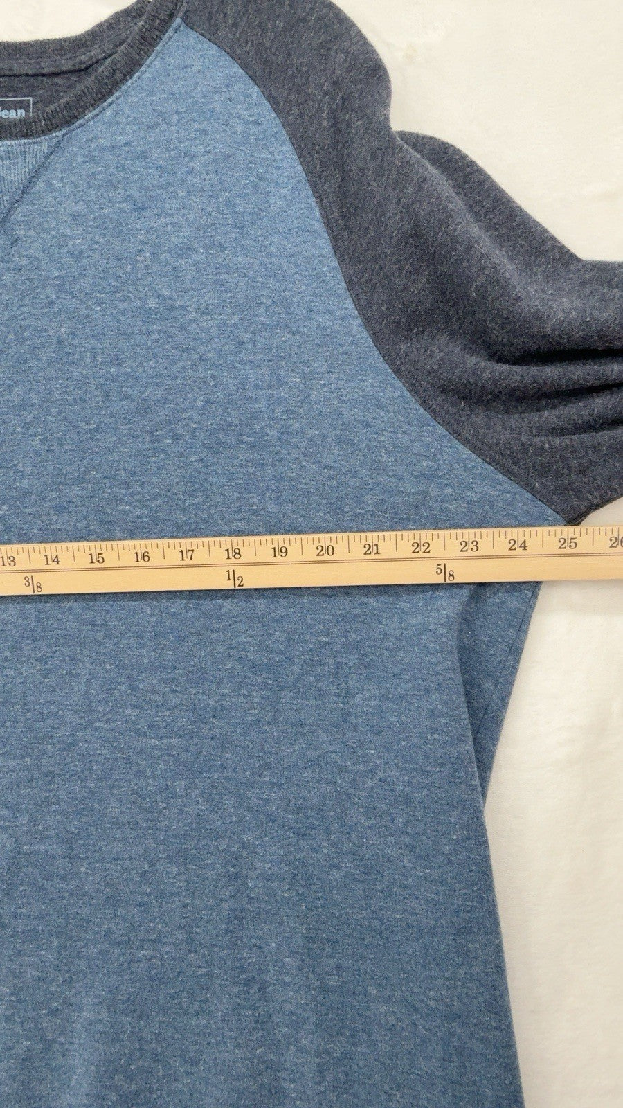 LL Bean Mens XL Tall Shirt Long Sleeve Crew Neck Raglan Cotton Heavyweight Tee