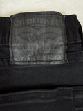 Levis 505 42x32 Mens Jeans Black Levi ‘s Regular Fit