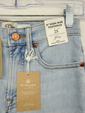 J Crew 9” High Rise Toothpick Jeans 25 Womens Blue Denim *FlawRead New NWT