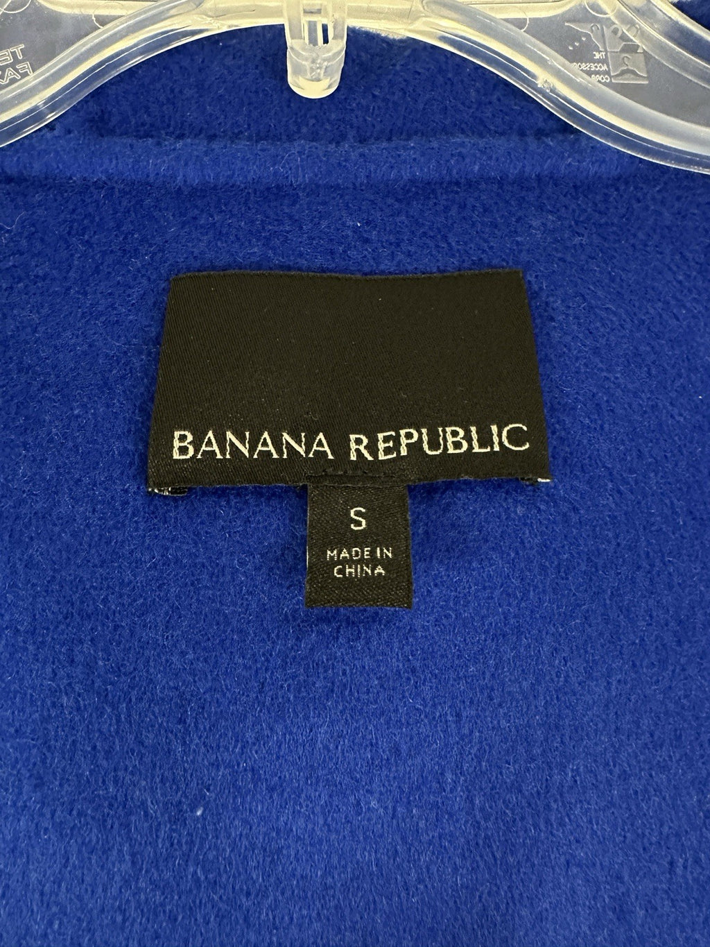 Banana Republic Double Faced Wool Blend Hooded Jacket Small Womens Blue Pockets