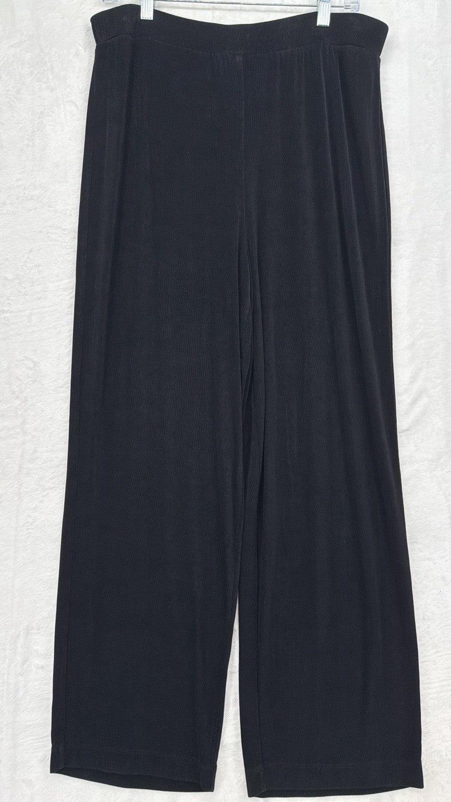 Chicos Travelers Size 3 Short Pants Black Pull On XL Womens Acetate Spandex