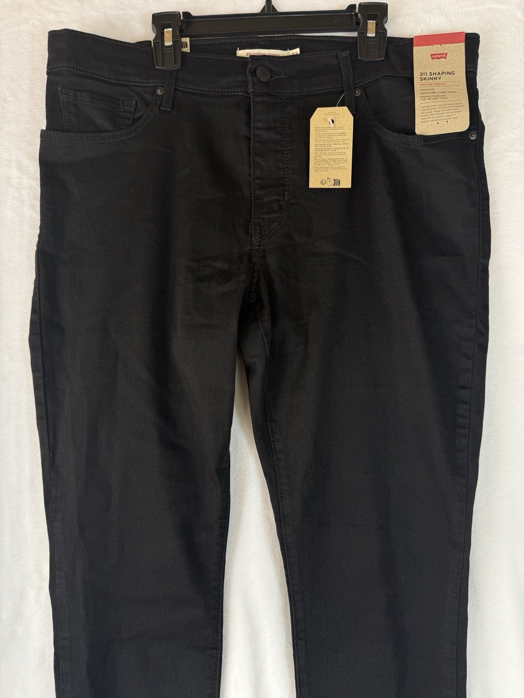Levis 311 Shaping Skinny Jeans 32 Womens Black 32x30 New NWT