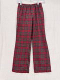 LL Bean Kids Pajama Pants Red Plaid Large Boys Girls