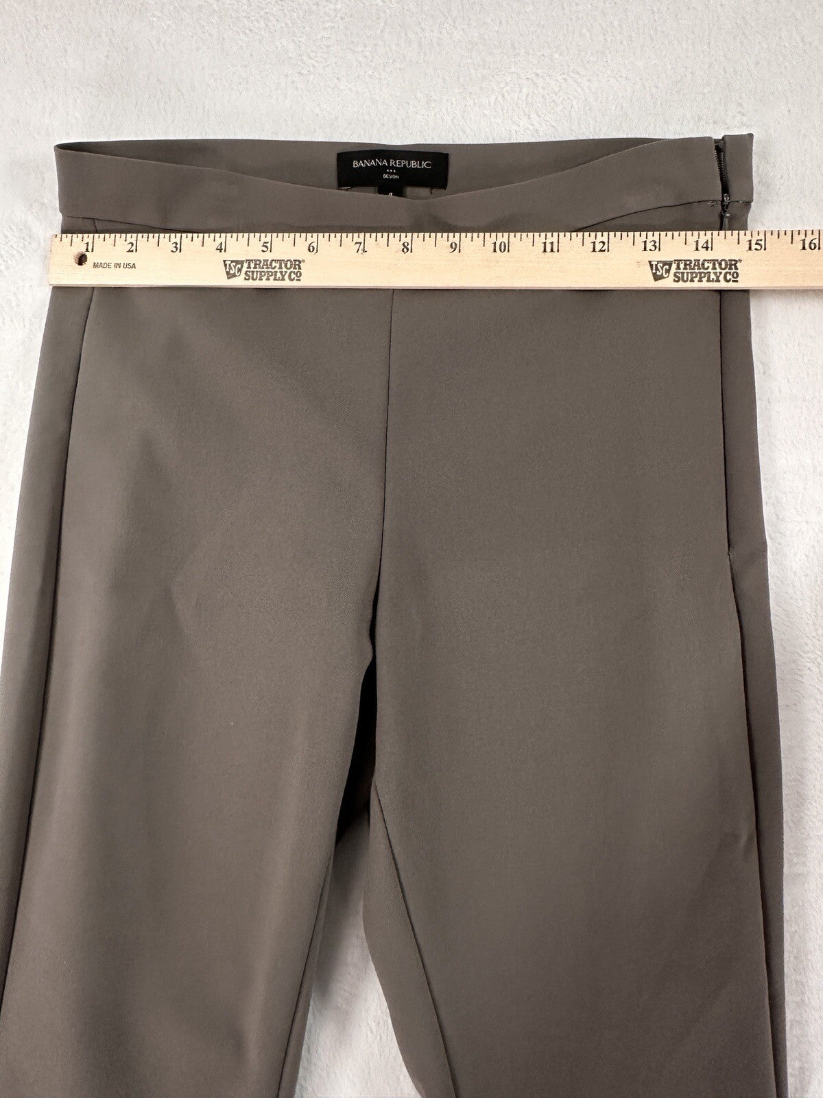 Banana Republic Devon Pants Size 4 Gray Beige Ankle Womens