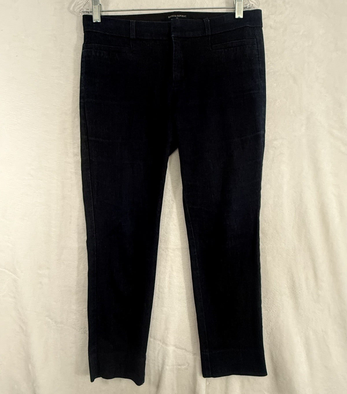 Banana Republic 6 Petite Sloan Crop Denim Jeans Dark Blue Womens