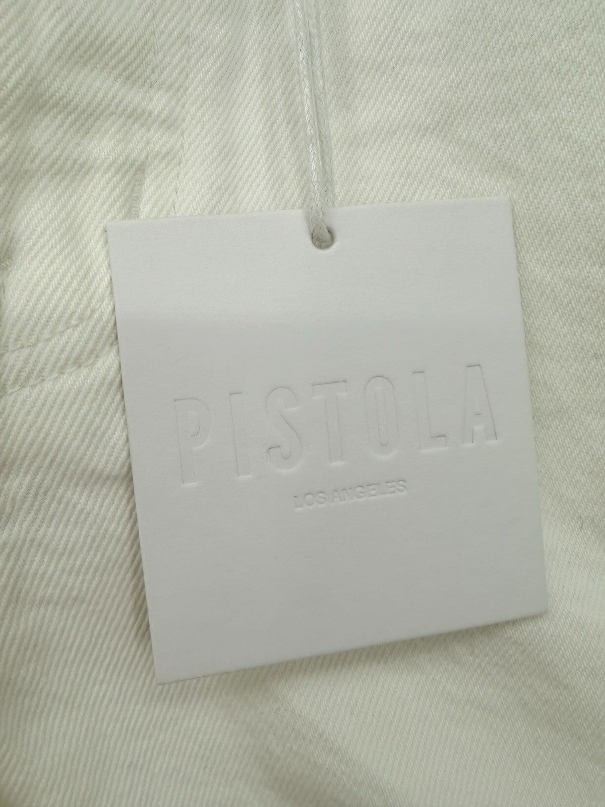 Pistola Los Angeles Shorts 24 White Nova High Rise 100% Cotton Womens New NWT