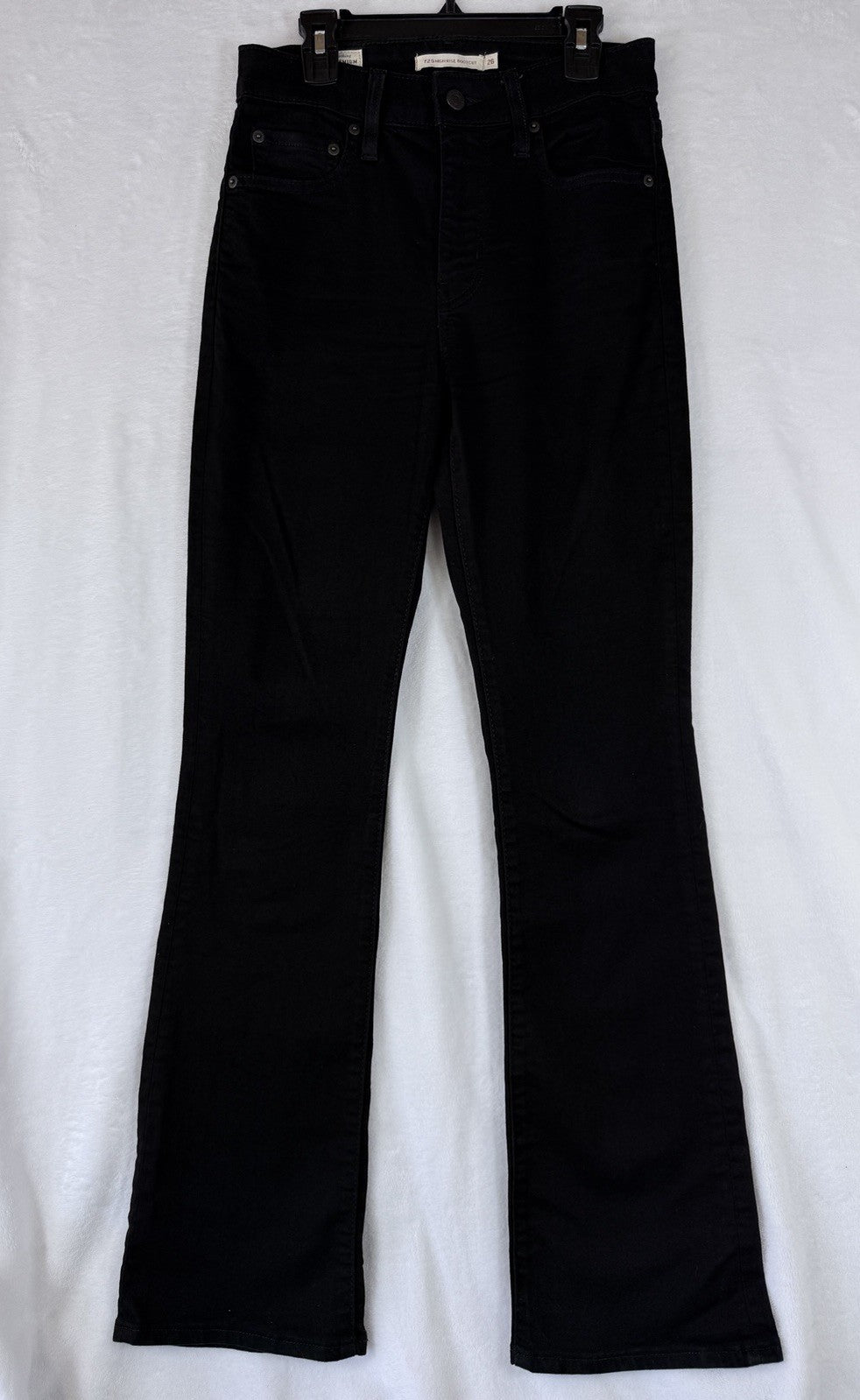 Levis 725 High Rise Bootcut 26 Jeans Womens Black 26x32 Levi’s Boot Cut