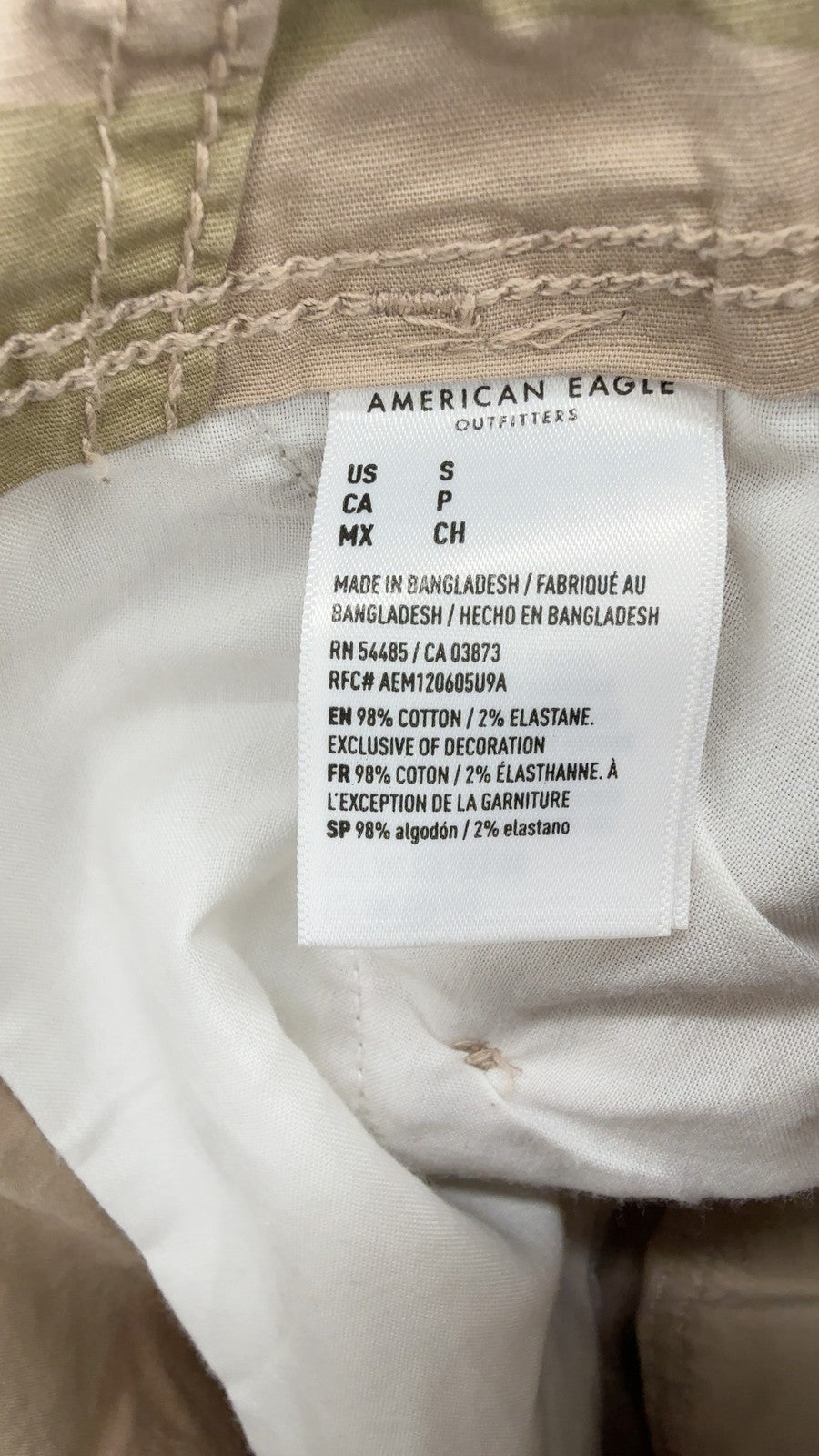 American Eagle Outfitters Drawstring Camo Cargo Jogger Pants Small Womens