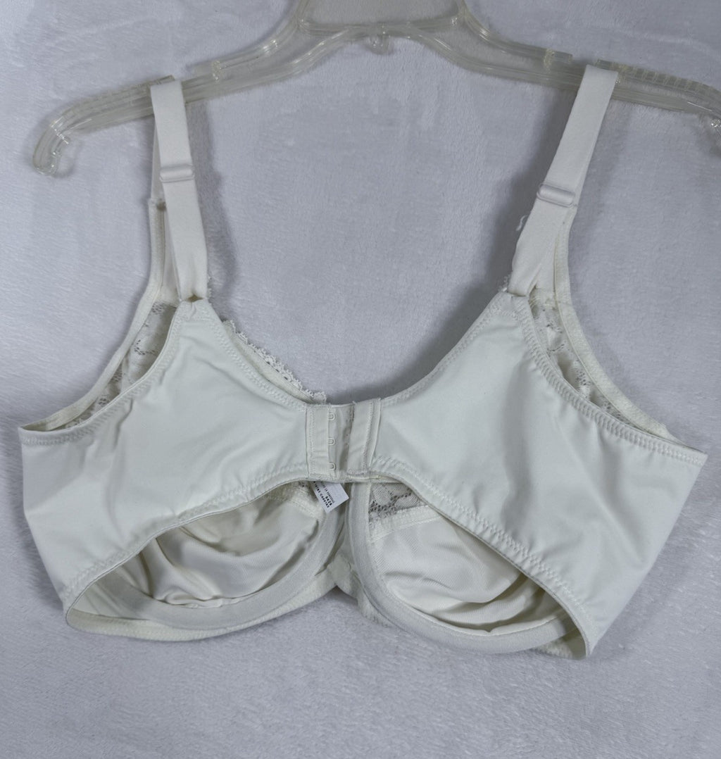 Bali Lilyette Minimizer Bra 40D Ivory Off White Full Coverage LY0428 Underwire