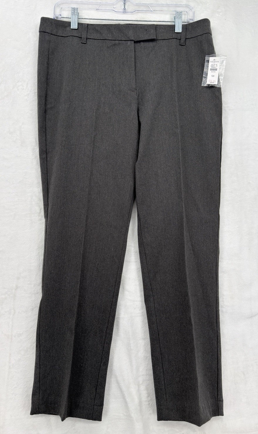 Talbots Dress Pants 12P 12 Petite Gray Womens New NWT