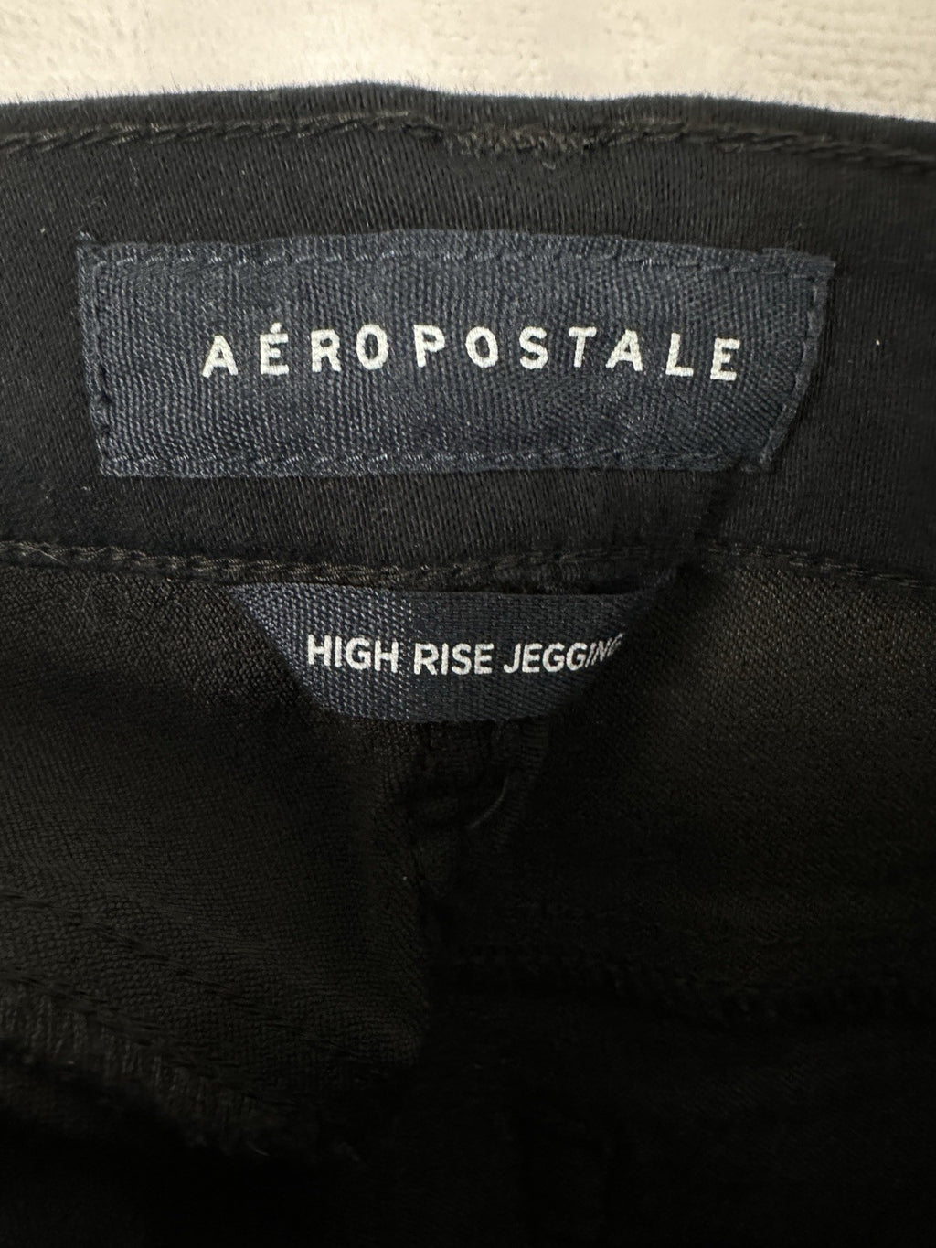 Aeropostale 00 Super High Rise Jegging Black Jeans  Womens