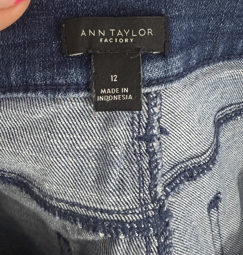 Ann Taylor Jeans 12 Blue Womens