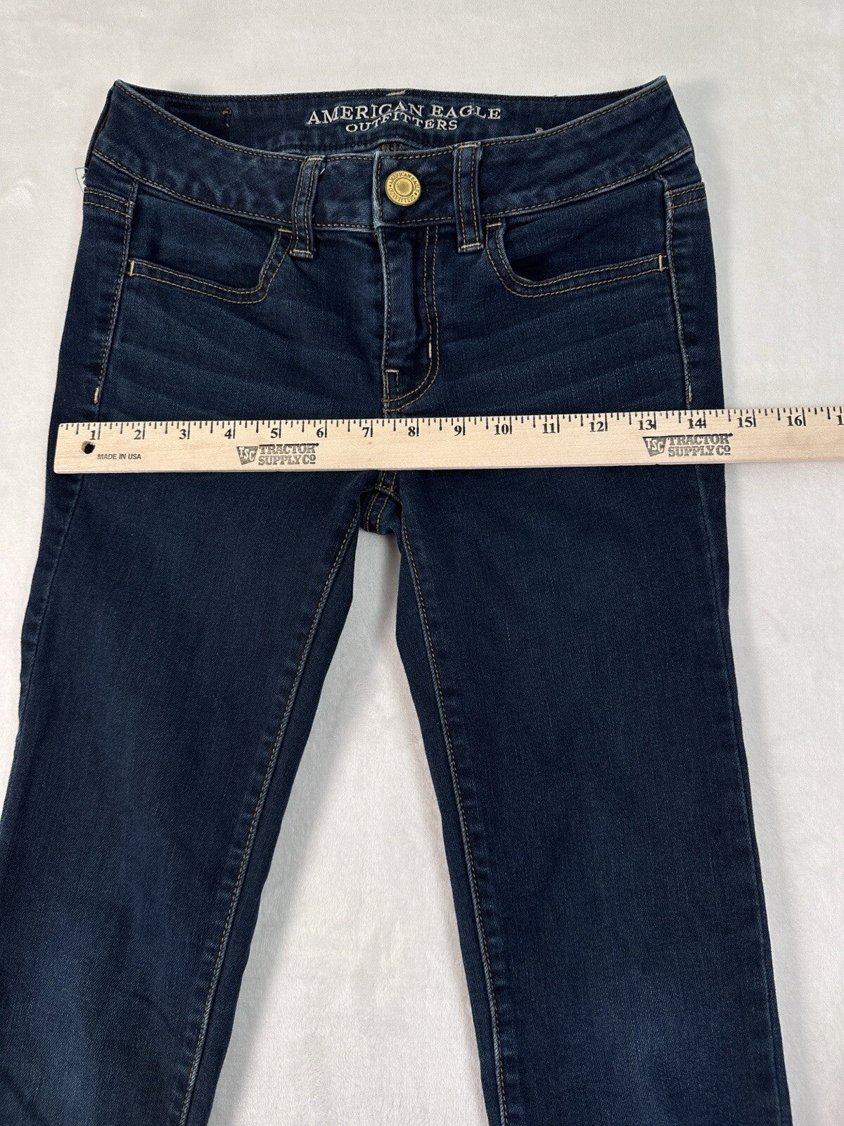 American Eagle Jeans 00 Jeggings Skinny Dark Blue Womens