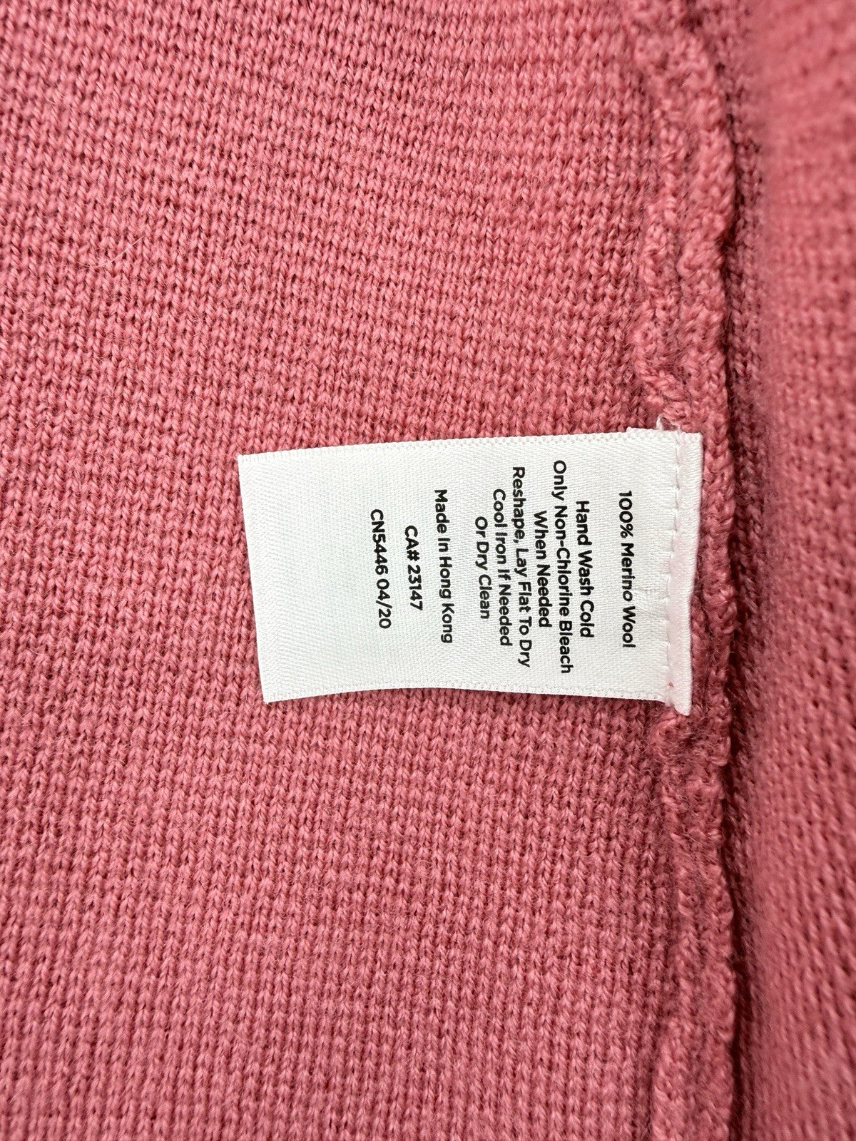 Talbots Sweater Jacket 2X Petite 2XP Pink 100% Merino Wool Blazer Knit Women