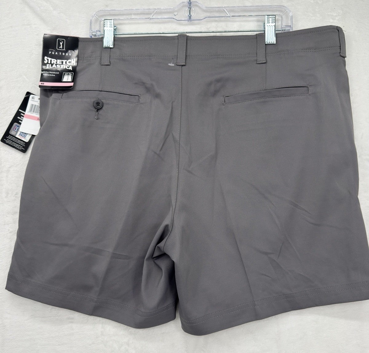 PGA Tour Golf Shorts 40 Gray Mens 6” Flat Front New NWT