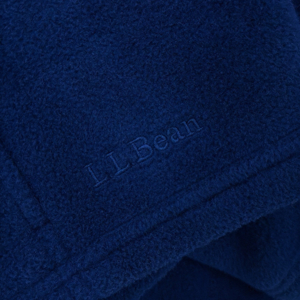 Vintage LL Bean Fleece Jacket XL Men Blue Full Zip Mock Neck 90s