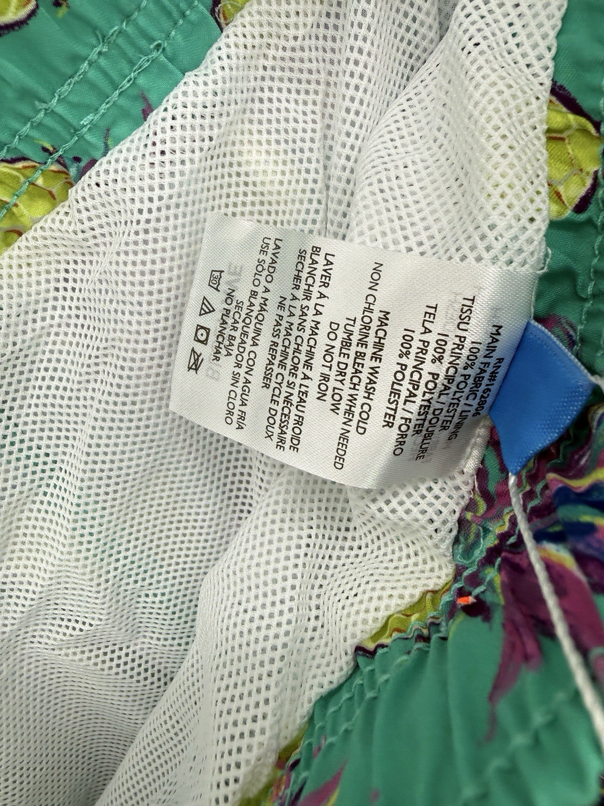 Blue Wave Swim Trunks Medium Mens Pineapple Swimsuit Lined Pockets 6” New