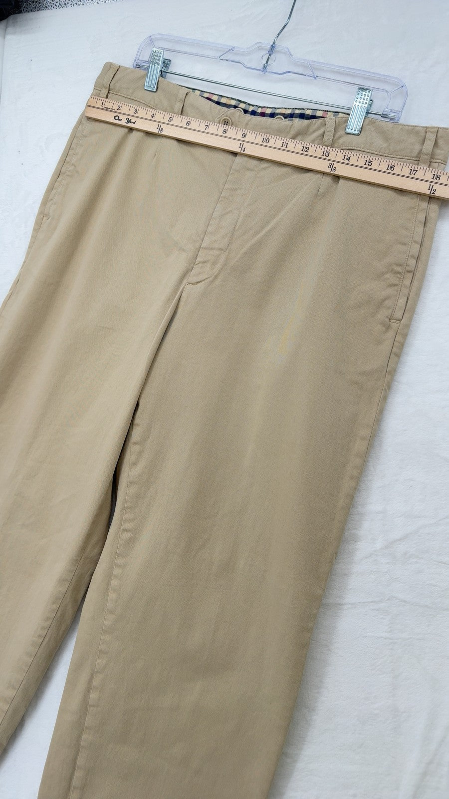 Paul & Shark Yachting Chino Pants 38 Mens 38x30 Khaki Stretch Straight Leg