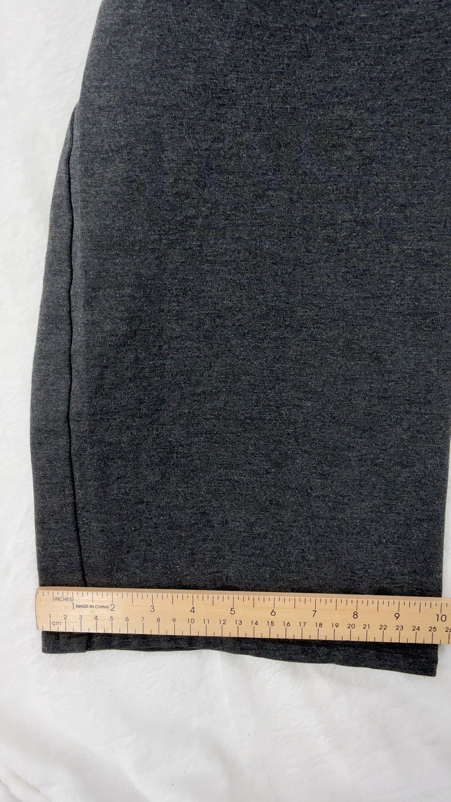 Lane Bryant Bootcut Ponte Pants 14 16 Womens Charcoal Gray Side Zip Boot Cut