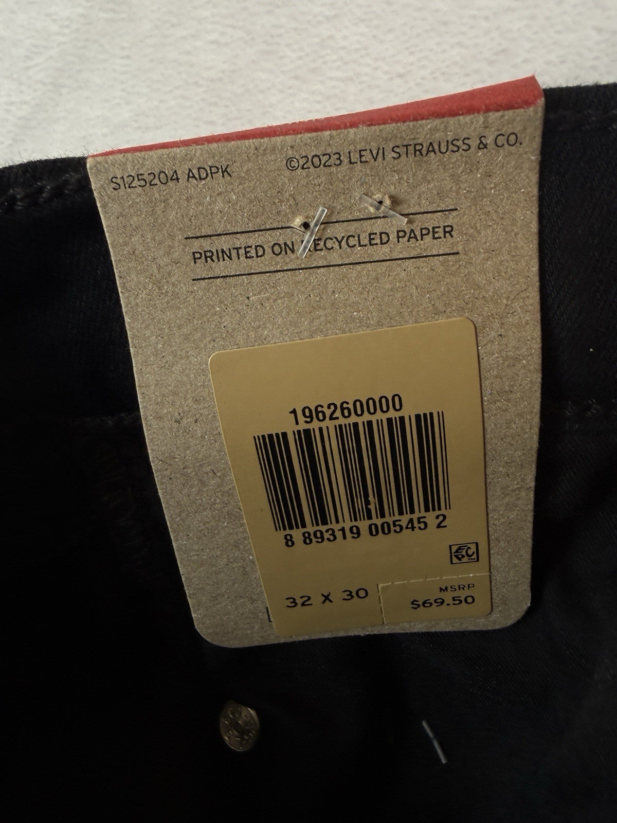 Levis 311 Shaping Skinny Jeans 32 Womens Black 32x30 New NWT