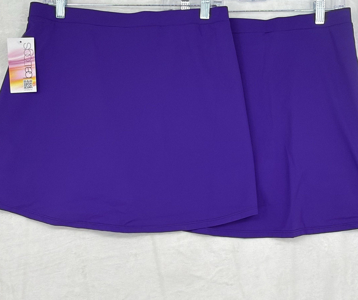 Theatricals Dance Compression Skort XL Womens Purple Lot 2 Dancewear New NWT