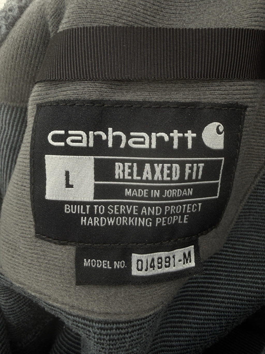 Carhartt Relaxed Fleece Fit Pullover Large Mens Blue Gray Seaside Heather