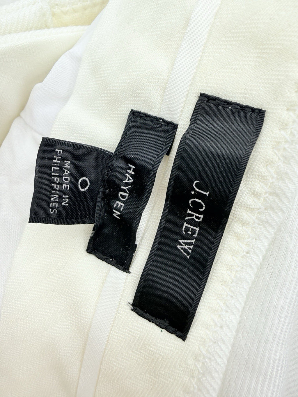 J Crew Hayden Kickout Crop Pants 0 Womens Stretch Linen White New NWT