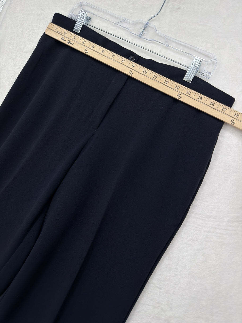 Briggs New York Pants 14 Short Navy Blue Straight Leg Womens 14S