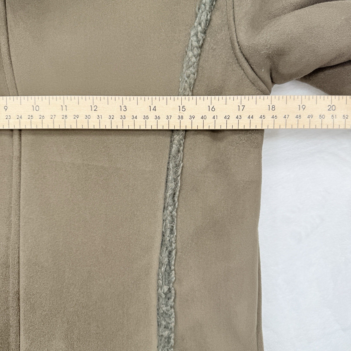 LL Bean Faux Shearling Long Duffle Jacket Coat Hooded Toggle Brown Womens XSP
