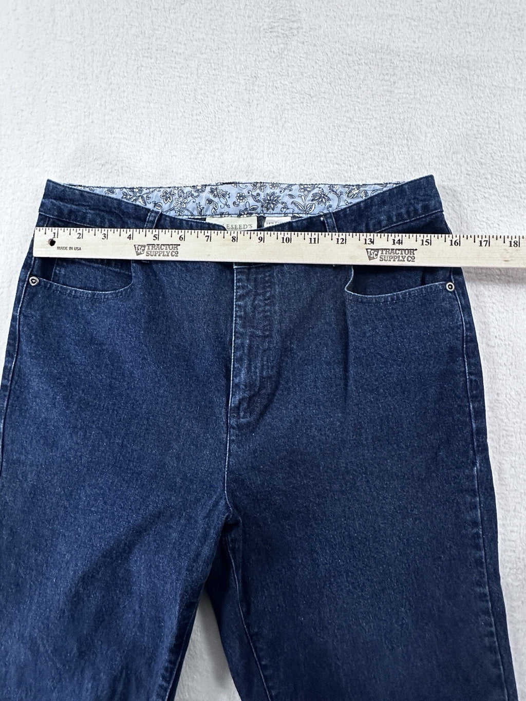 Appleseeds Jeans 12 Boot Cut Womens Dark Blue Denim Stretch