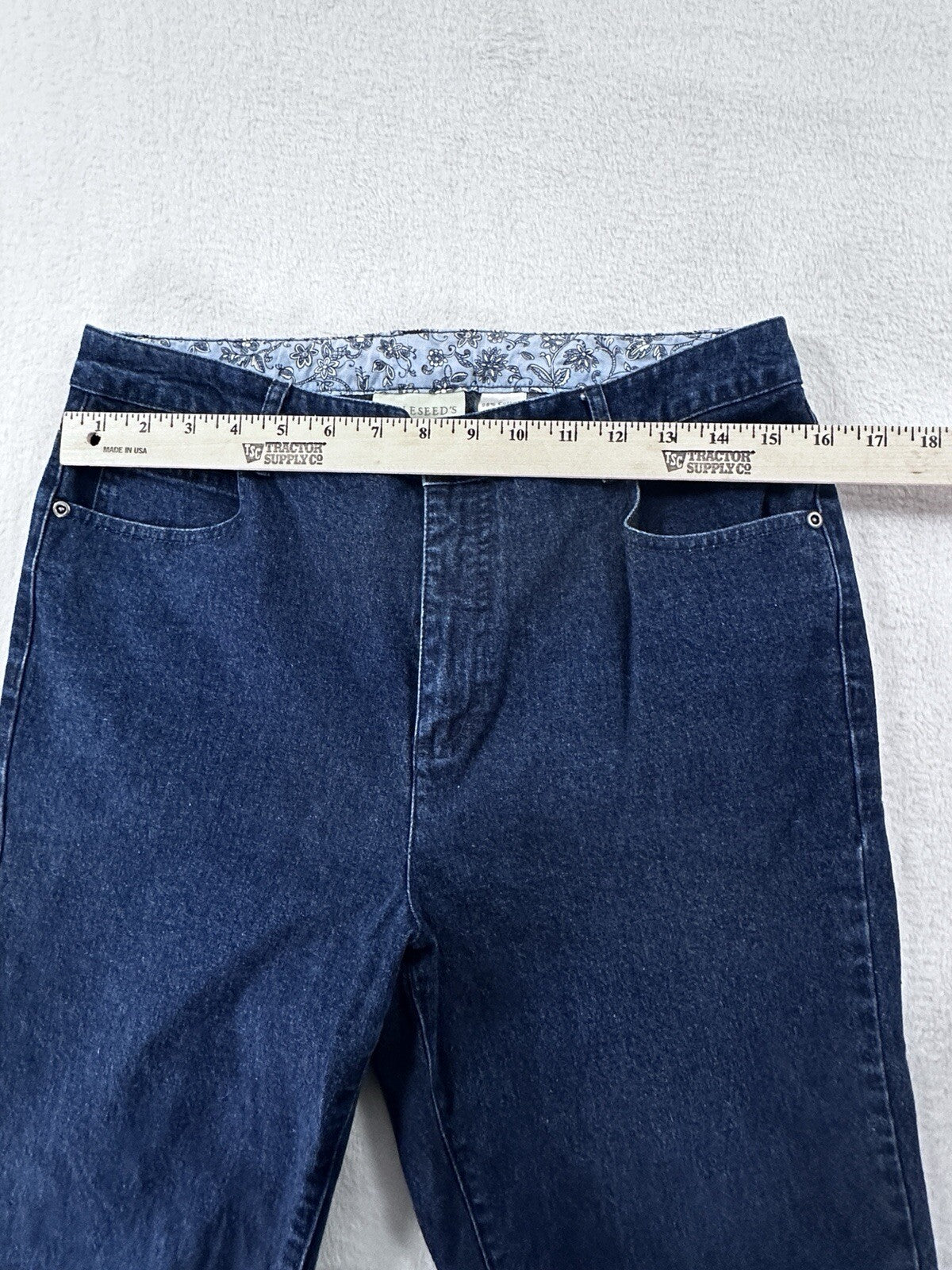 Appleseeds Jeans 12 Boot Cut Womens Dark Blue Denim Stretch