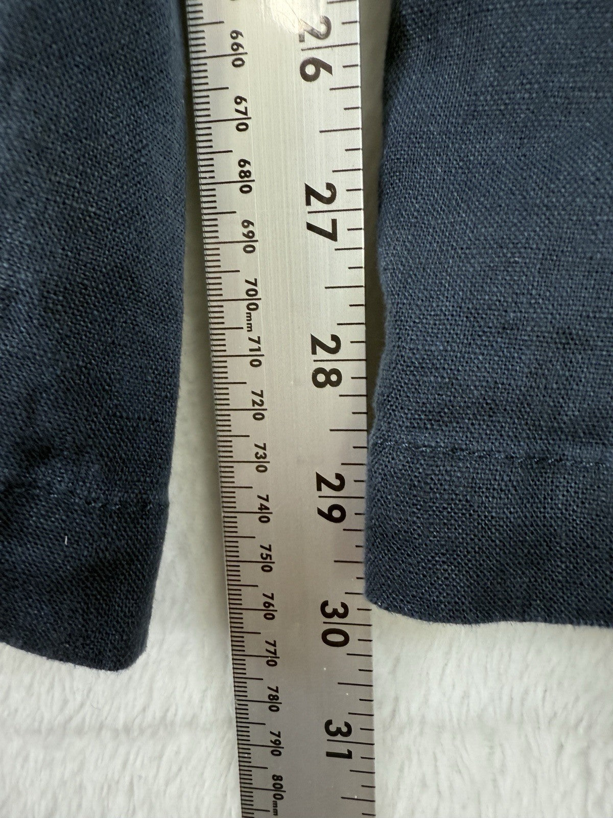 28 Palms Linen Pants XL 30 Womens Blue 100% Linen