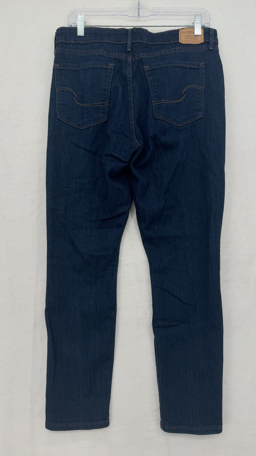 Levi Strauss Signature Mid Rise Skinny Jeans 10 Short 10S Womens Blue 30x28 Blue