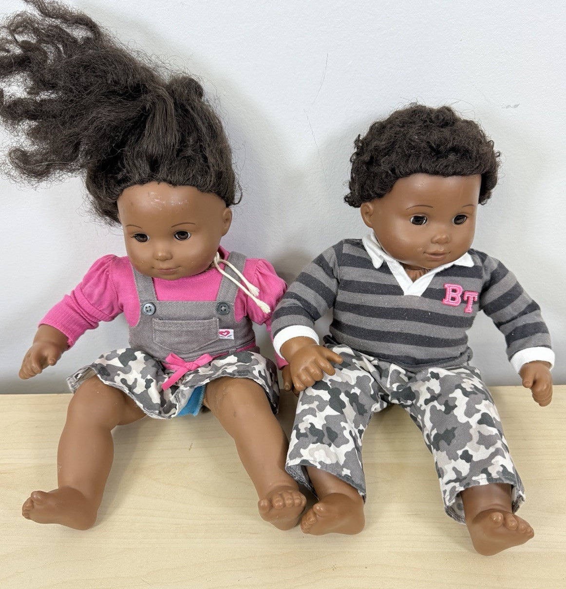 American Girl Doll Lot Bitty Baby Twins African American Boy Girl Set