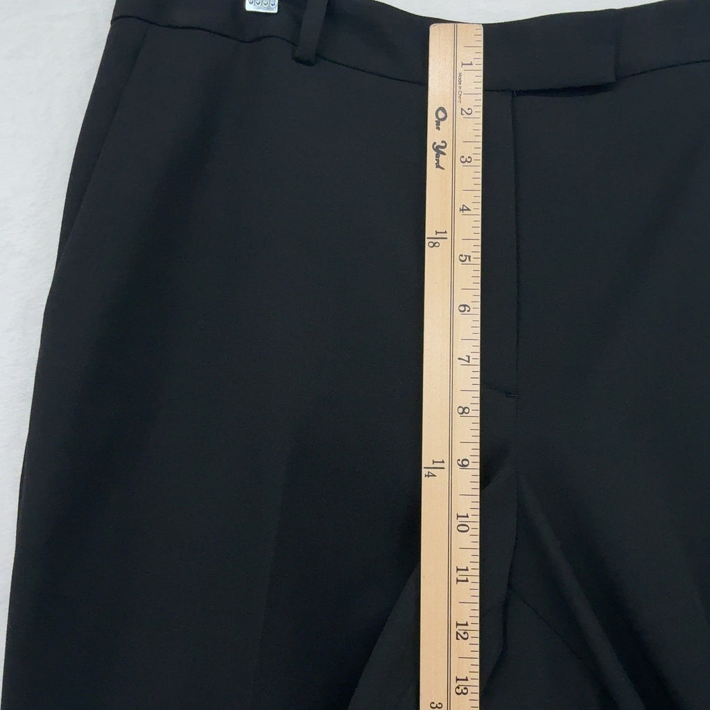 Brooks Brothers 346 Dress Pants 12 Womens Black Caroline Fit Straight Leg