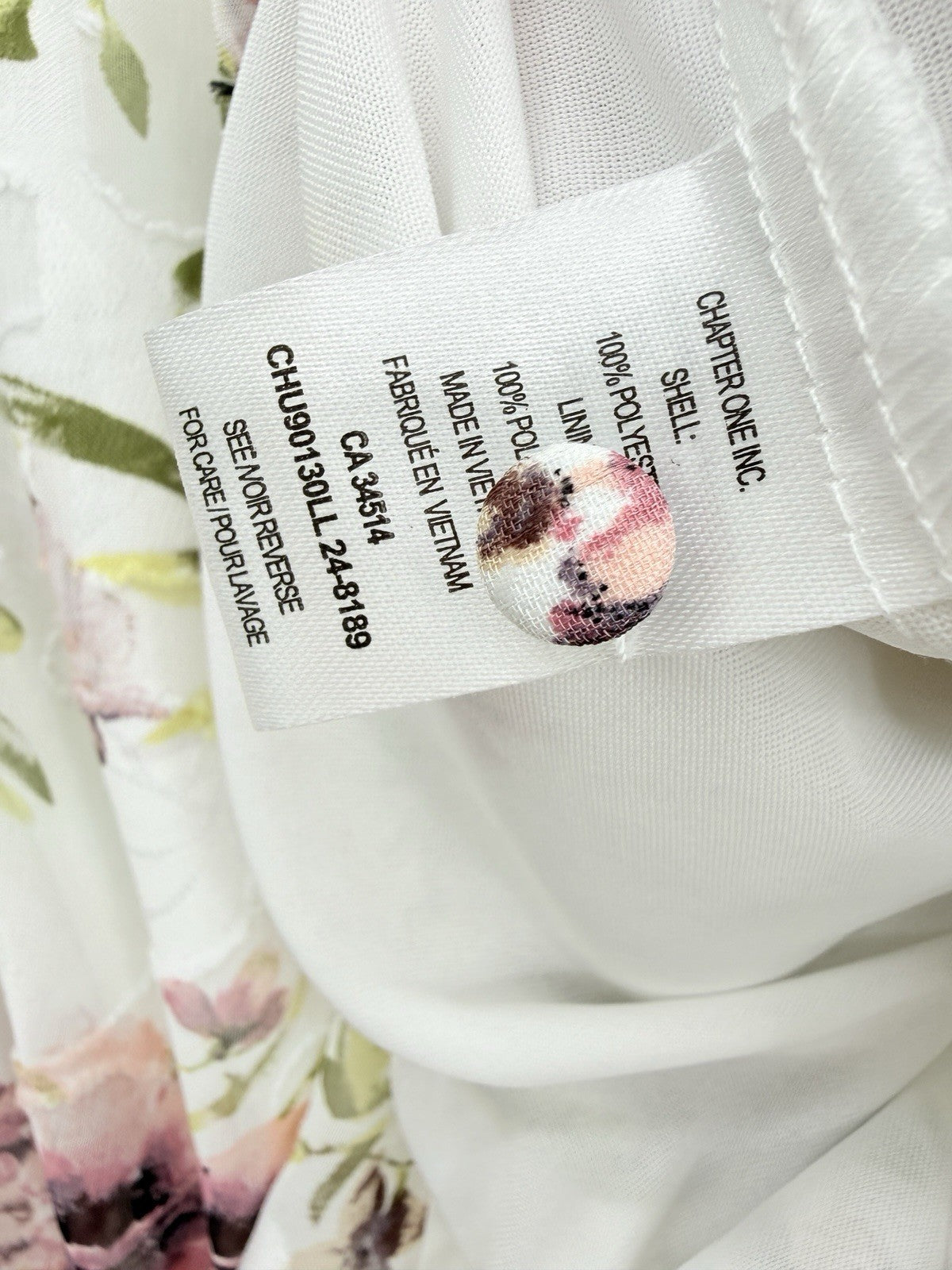Autres Filles Top Small White Roses Long Sleeve Blouse Cottagecore Fairycore New
