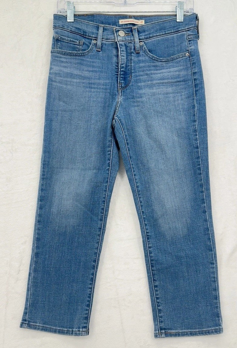 Levi's 311 Shaping Skinny Capri Jeans 27 Womens Light Blue Levis