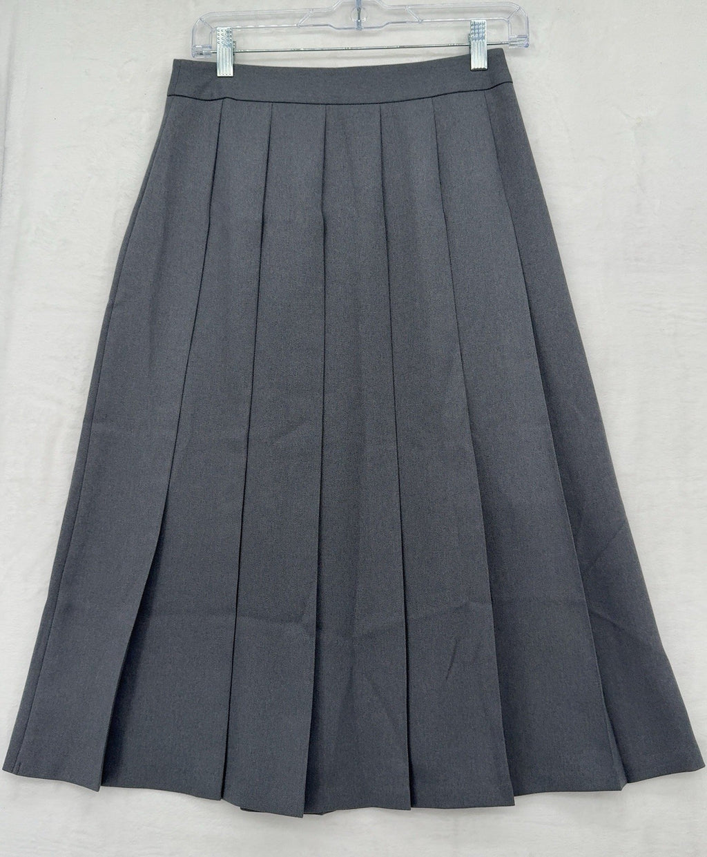 GU Wrap Pleated Midi Skirt Medium Women Gray Uniqlo Dark Academia Hipster New