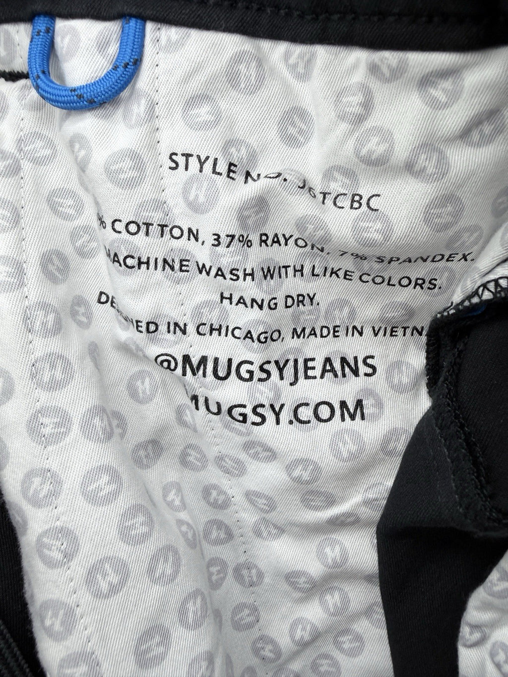 Mugsy Travelers Shorts Large Mens Black 8” Cotton Stretch Back Elastic