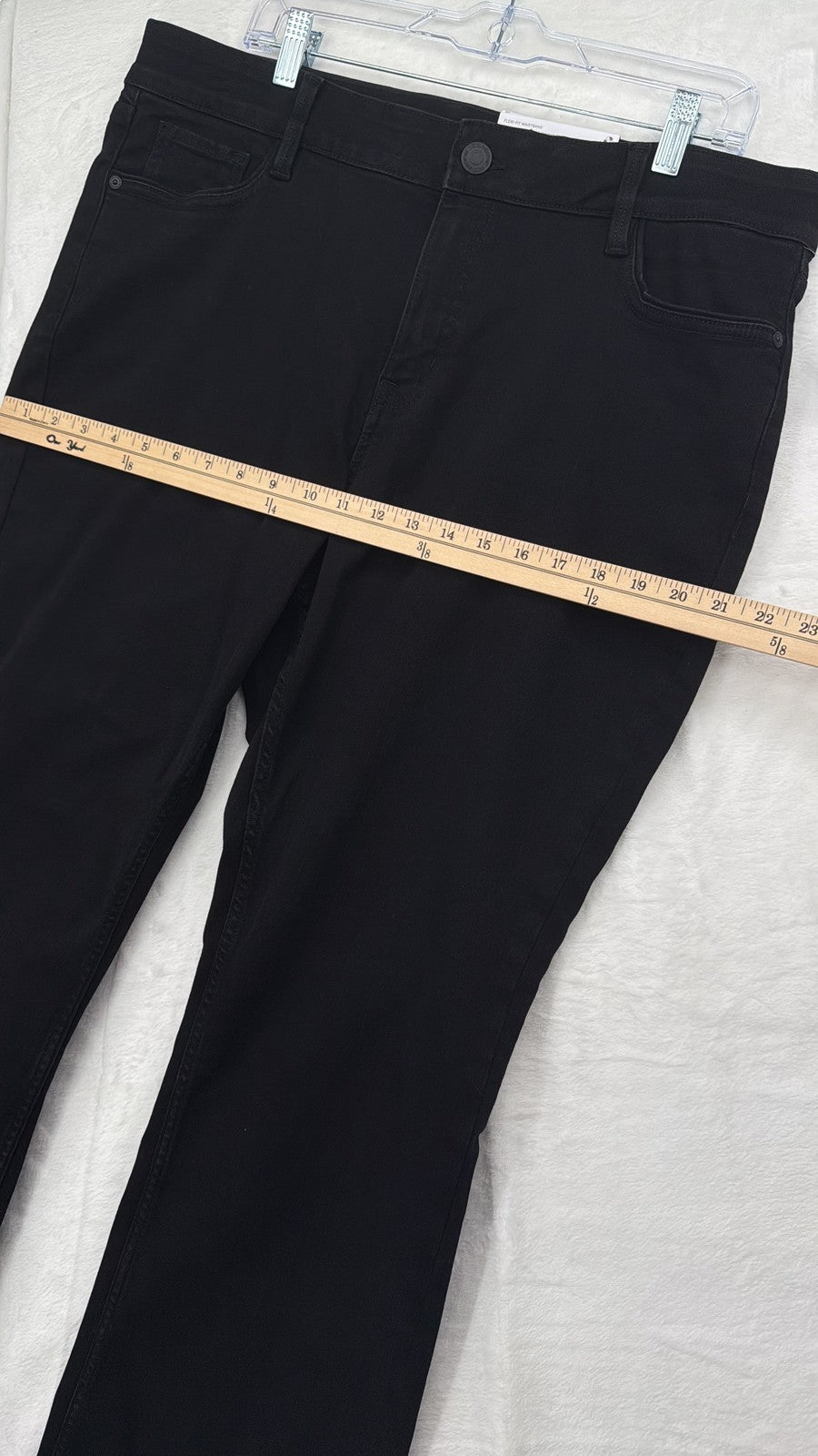 Liz Claiborne Sara Bootcut Mid-Rise Jeans 16 Womens Black 5-pocket New NWT