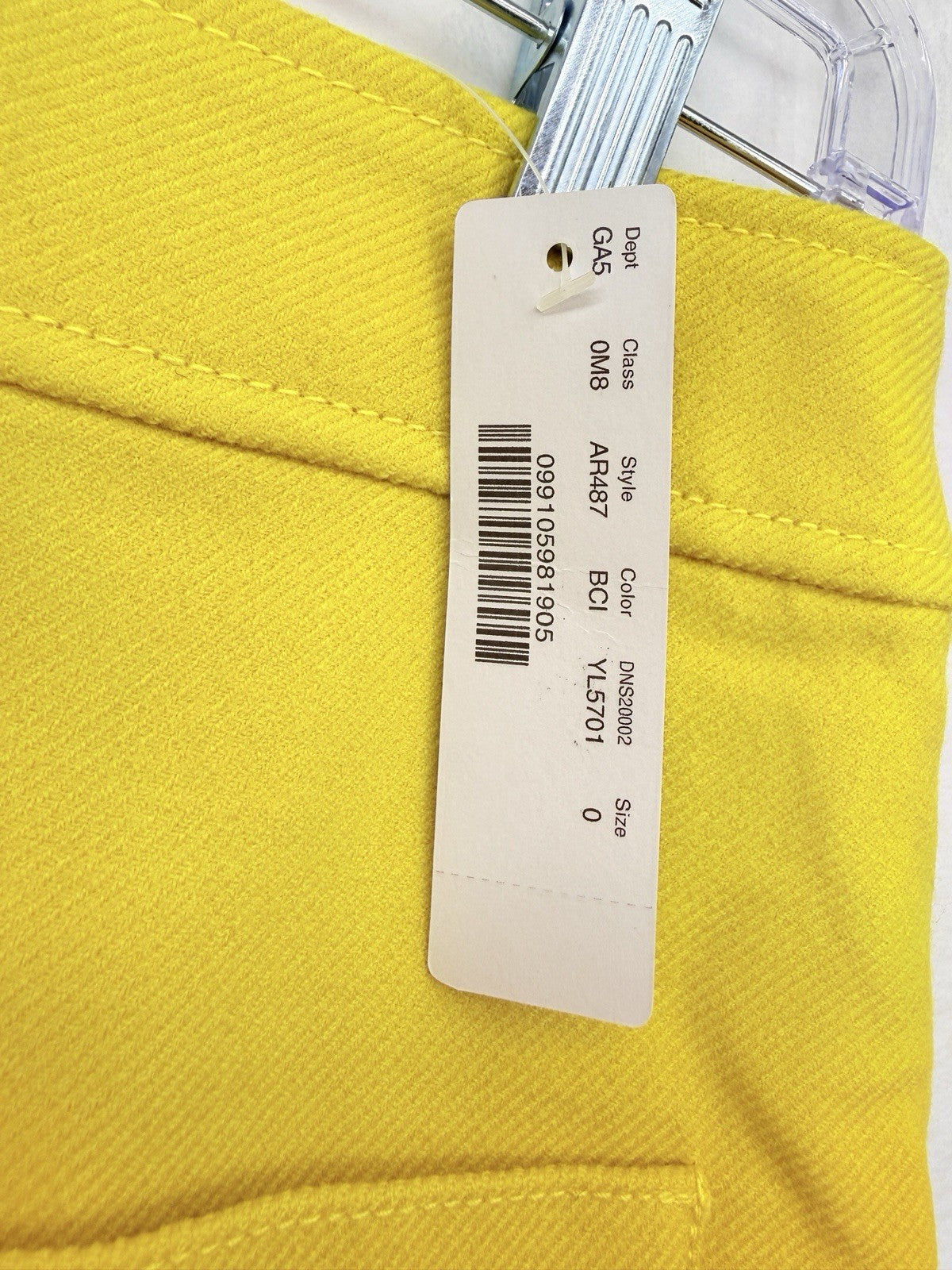 J Crew Wool Mini Skirt 0 Patch Pockets Yellow Lined A Line Womens New NWT