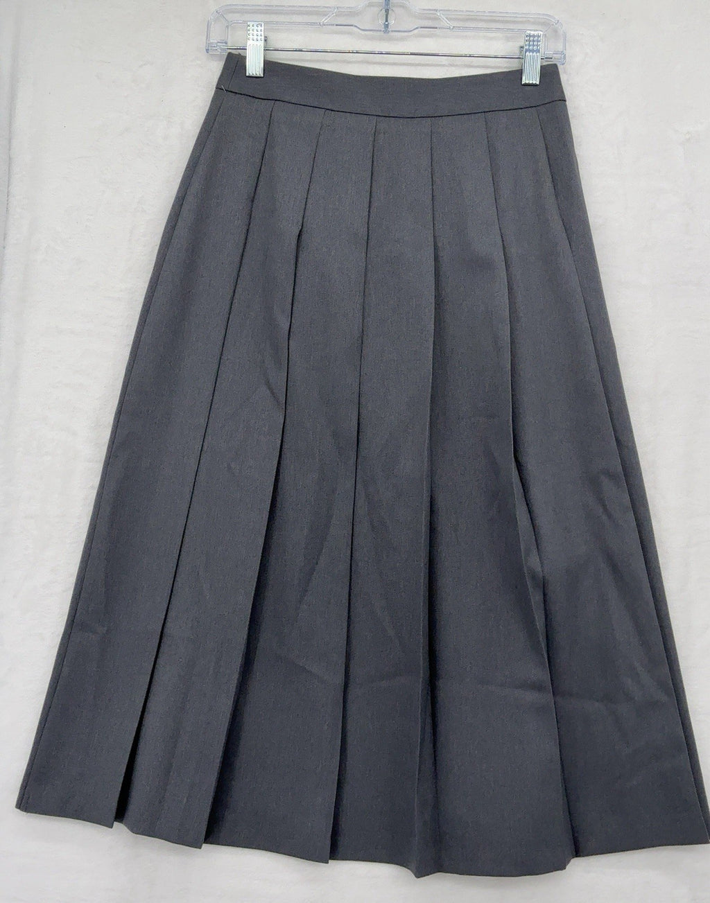 GU Wrap Pleated Midi Skirt Small Women Gray Uniqlo Dark Academia Hipster New NWT