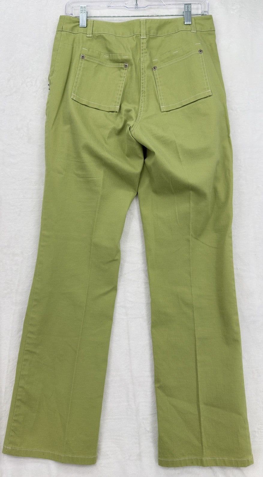 Sigrid Olsen Modernist Jeans 4 Womens Bright Green Straight Leg