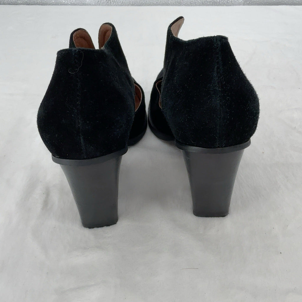 Free People X Jeffrey Campbell Booties 10 Womens Ankle Boots Suede Slip On Black