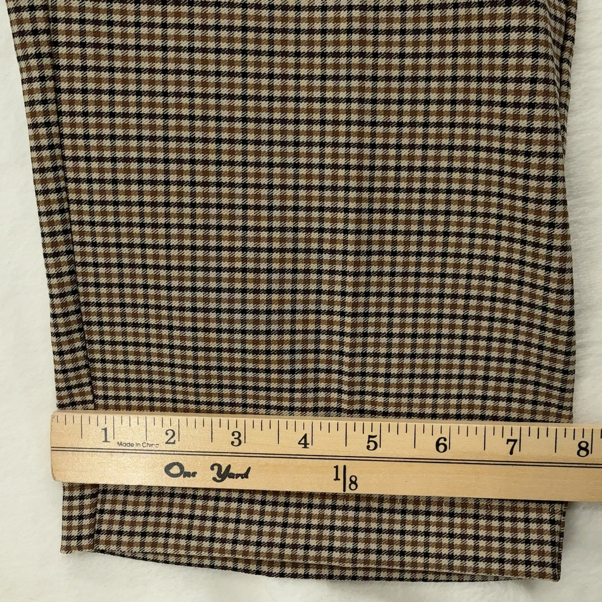 Rafaella Dress Pants 16 Womens Brown Plaid Pull On Stretch