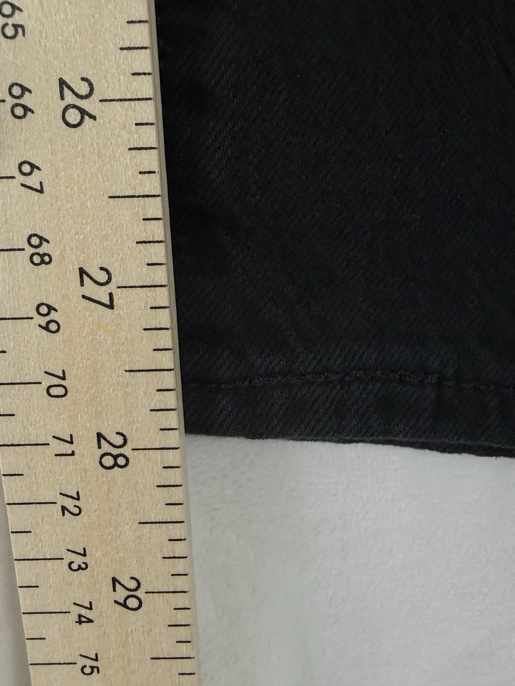 Levis Wedgie Straight 23 Jeans Womens Black 23x28 Button Fly Levi’s