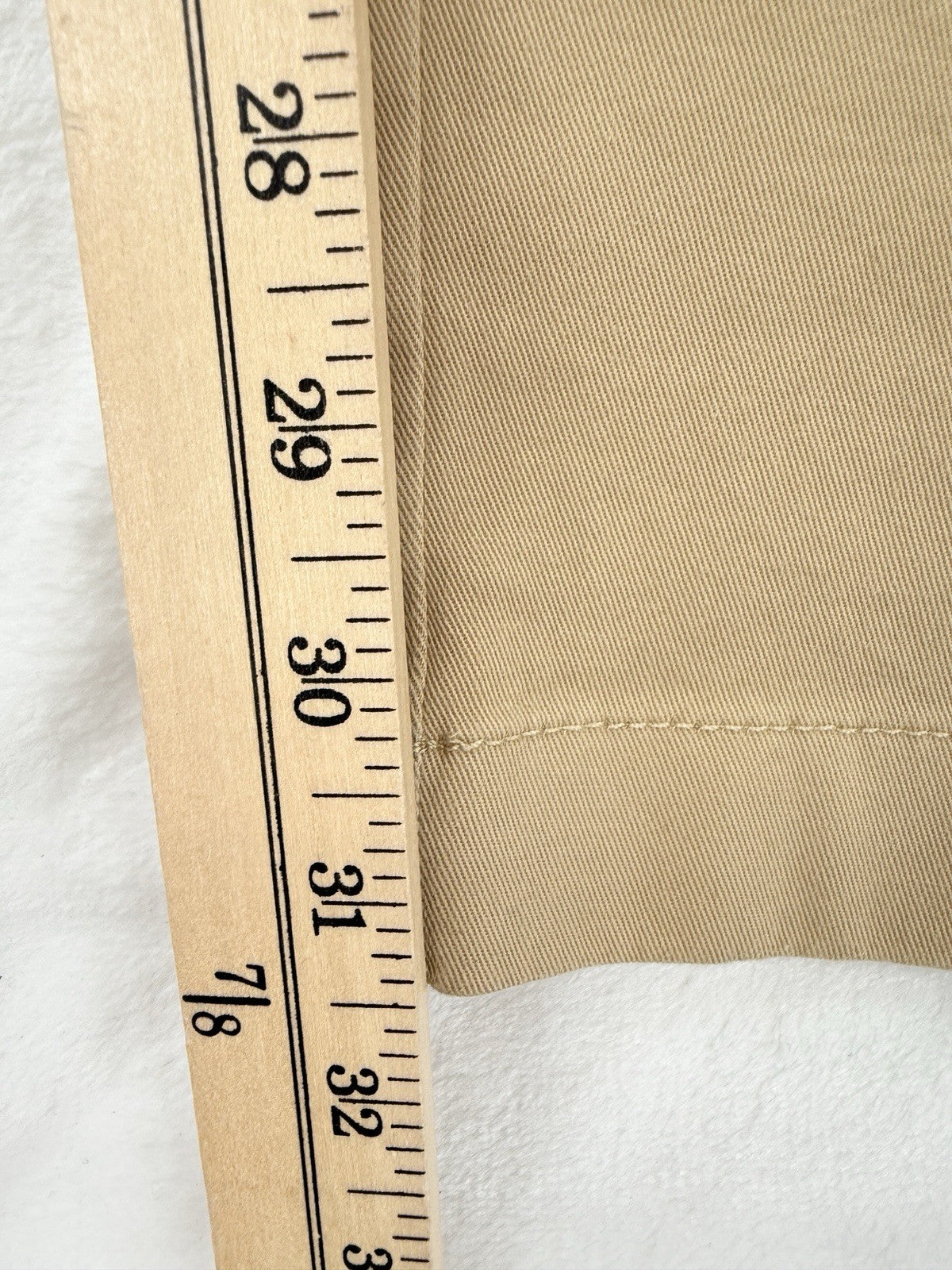 J Crew Flex Slim Chino Pants 29x32 Tan Beige Mens Cotton Stretch