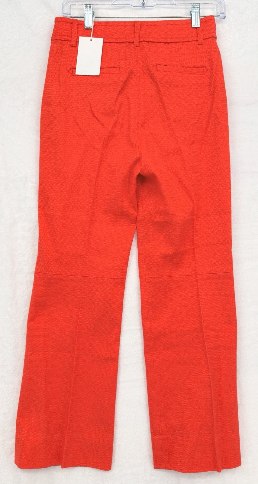 J Crew High Waisted Kickout Crop Pants Grasscloth Orange Red Womens New NWT